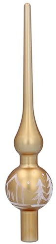 Christbaumspitze, kleine Spitze für Weihnachtsbaum, Weihnachtsspitzenschmuck 20 cm (Gold)