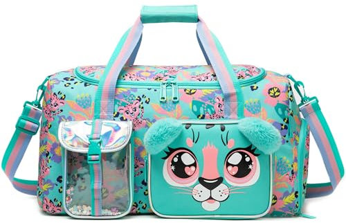 HTgroce Borsone Palestra Ragazza Bambina Borse sportive per bambini Borsa Sport Piscina Weekend Bambine