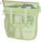DV Lifestyle Mesh Shower Bag 25 x 26cm Caddy with Zipper & 2 Pockets. Quick-Dry Portable Toiletry Tote for Bathroom, Gym, Travel, Camp, Beach, for Sunscreen, Dorm & College Essentials (Light Green)
