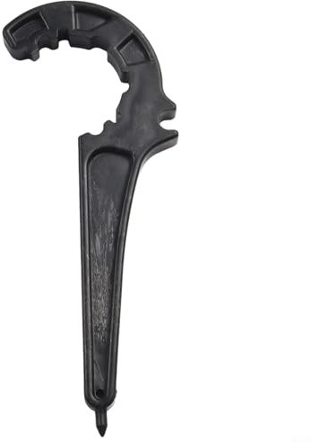 HpLive Montageschlüssel für PE-Vershraubungen，Schlüssel für PE-Rohr-Schnellverbinder, PVC-PE-Rohrventil-Kontermutter, Schwarz(50mm)