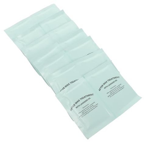 COLLBATH 20 Pièces Lingettes Nettoyantes Après Épilation Éliminent Cire Apaisent Réduisent Rougeurs pour Post Épilation