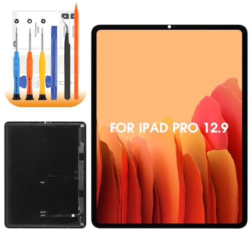 Schermo LCD per iPad Pro 5° 2021 6° 2022 LCD Display per iPad Pro 5th / 6th Gen 12,9 A2379 A2436 A2437 A2461 A2764 Schermo Replacement Digitalizer Touchscreen Assembly con Strumenti, Nero