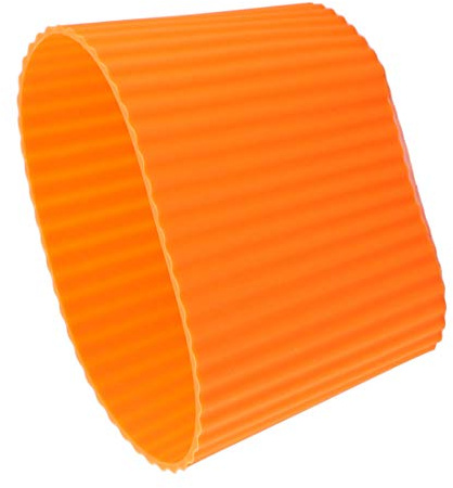 Sourcingmap Silicone Anti-Slip Glass Bottle Mug Cone Cup Sleeve Protective Lid Orange