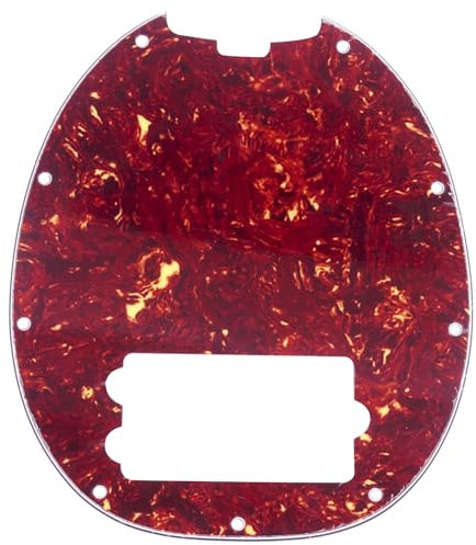 Musiclily 9 Löcher Pickguard Schlagbrett für 4-saiter Musicman Stingray Bass,4 lagig Vintage Tortoise