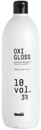 GLOSSCO PROFESSIONAL - Agua Oxigenada en Crema Oxigloss 20 Vol. 6%, 1000 ml, Emulsión Oxidante Hidratante, Brillo y Protección Capilar, Favorece una Mezcla Fluida y Delicada, Resultados Profesionales