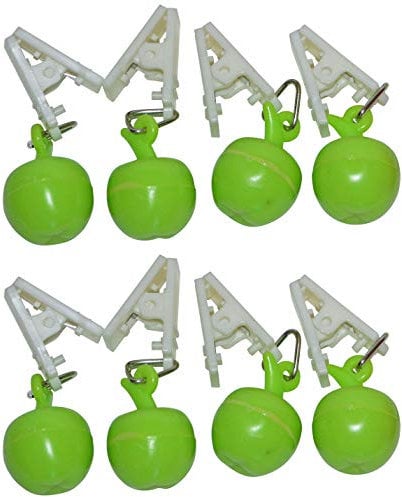 all-around24 Tischdeckenbeschwerer Tischtuchbeschwerer Tischdeckenklammer Tischdeckenhalter (8 Stück - Apfel)