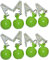 all-around24 Tischdeckenbeschwerer Tischtuchbeschwerer Tischdeckenklammer Tischdeckenhalter (8 Stück - Apfel)