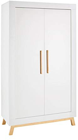 Schardt Kleiderschrank Miami White Schrank 2-türig weiß geölt