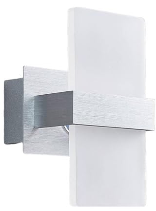 Lindby LED Wandleuchte, Wandlampe Innen Yorick (Modern) in Weiß (1 flammig) - Wandstrahler Wandbeleuchtung Schlafzimmer/Wohnzimmer Schlafzimmerleuchte