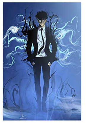 Leinwand-Poster, Anime Solo Leveling 1, 50 x 75 cm, ohne Rahmen