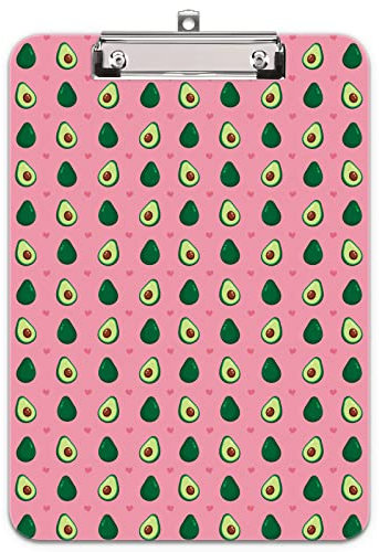 Hnogri Klemmbrett A4 Kunststoff, Mode-Design Klemmmappe A4 Bürobedarf & Schreibwaren für Rechtsanwälte Schüler Lehrer und Kinder, Clipboard Standardgröße 32 x 22 CM, Avocado