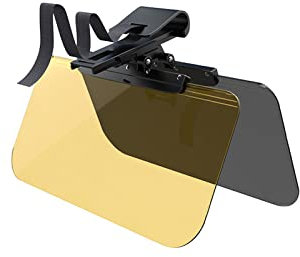 Spotact Visera para Coche Ajustable Multifunción Protección Antideslumbrante Protección UV contra la Nieve Orotección Solar para una Conducción Segura Durante Día o Noche Tipo Universal Coches