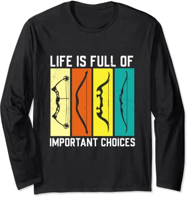 Bogenschütze Shirt Herren Bogenschießen Geschenk Bogensport Langarmshirt