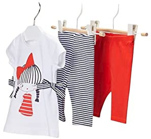 Mayoral - Completo 3 pz bia/blu/rosso