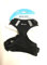 Petlando Brustgeschirr Mesh Vest schwarz S (Halsumfang 26-32 cm,Brustumfang 37-49 cm)