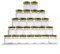 JJA Lot de 30 mini bocaux à confiture avec couvercles dorés hermétiques pour miel, bonbons, cornichons, herbes aromatiques, pots à épices, portions de petit-déjeuner, bocaux en verre de 45 ml avec