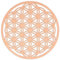 Decoration Murale Fleur de vie en Bois 40 cm x 40cm - Fleur de vie Pour Recharger Les Pierres - Decoration Salon Cercle Bois - Deco Maison Murale Salon