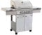 Barbecue a Gas Texas 3 Fuochi + 1 in Acciaio cm 133,5x52x114,5 h Grigio