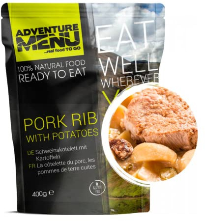 Adventure Menu - Schweinerippchen mit Salzkartoffel | 400 g | Gourment Mahlzeit für unterwegs & daheim