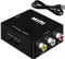 OcioDual Adaptador HDMI a RCA, Adaptador HDMI a AV, Convertidor HDMI a RCA, Conexión Audio Estéreo y Video 1080p PAL/NTSC para PC, TV, PS1, PS2, N64, HDMI2AV, Negro