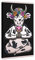 FISH DRAGATE Kuh Yoga Poster Leinwand Poster Schlafzimmer Dekor Sport Landschaft Büro Zimmer Dekor Geschenkrahmen Stil 30 x 45 cm