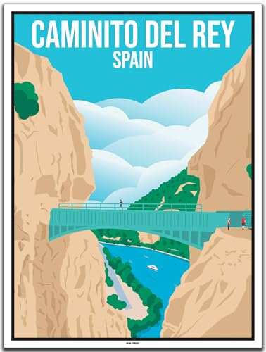 BLN PRINT Caminito del Rey (1) - Vintage Travel Poster