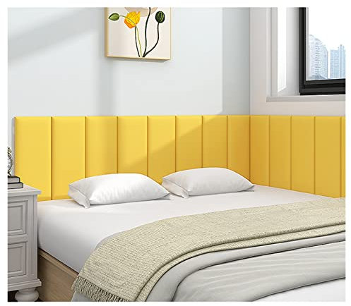 3D-Wandpaneele, selbstklebendes 3D-Schwamm-Kopfteil, PU-beschichtetes Dekor, weiche Kissentapete, Antikollisions-Wandpaneele für Schlafzimmer, Spielzimmer, leic