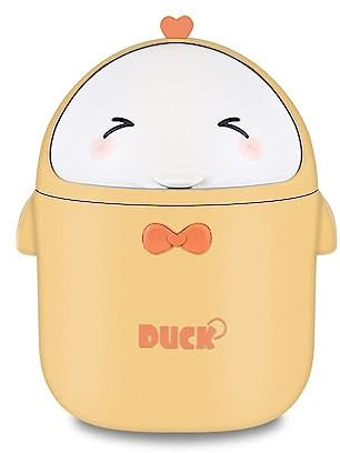 TOGHPUW Small Bin - Cute Waste Bin for Bedroom, Bathroom, Desk or Office