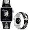 Leotop Compatibile con Apple Watch Bands Stitch 49 mm, 45 mm, 44 mm, 42 mm, cinturino in silicone per iWatch Ultra SE/SE2 Serie 8 7 6 5 4 3 2 1 (49/45/44/42 mm, Nero-Pinhead)