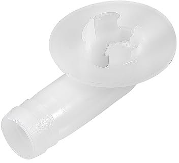 QUARKZMAN 0.71 Plastik Schlauch Verschraubung x 1Stk Klimaanlage Ablassschlauch Winkel Verschraubung Ersatzteile für Klimaanlage und Mini Split Geräte [Weiß]