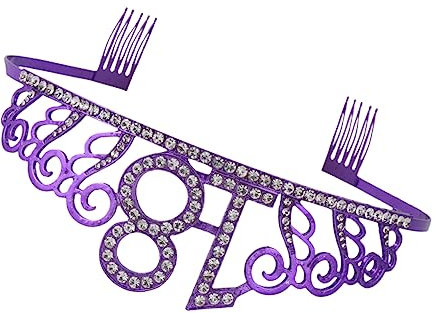 Ipetboom frauen geburtstagskrone Strass Geburtstag Haarkrone zum 18. Geburtstag geburtstagskrone haarreif haar zubehör haarschmuck Strasssteine Haarteil schmücken Bankett Stirnband