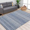 LuxFocus Modern Teppich, Flecken- und Wasserfester Fusselfreier Boho-Teppich Mit Blumenmuster für Zuhause, Büro, Schlafzimmer, Wohnzimmer, Küche - Waschbar, 160 x 200 cm, Navy Blau