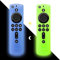 Fernbedienung Hülle Remote Cover Case Schutzhülle - Leuchtende Silikon Schutzhülle Kompatibel mit Fire TV Stick 4K Alexa Voice Remote Control (2 Stück, Grün und Blau)