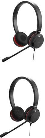 Jabra Evolve 30 II and Evolve 20 Wired UC Headsets with Noise-Cancelling Microphones, Superior Sound, and All-Day Comfort