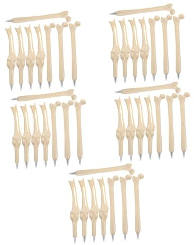 NUOBESTY 40stücke Knochenform Kugelschreiber Neuartige Schreibgeräte Für Schule Und Büro Ergonomisches Design Für Bequemes Schreiben Für Und Kreative Anlässe