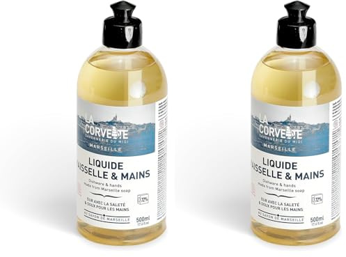 Liquide vaisselle de Marseille - 500 ml - ECOCDETERGENT (Lot de 2)