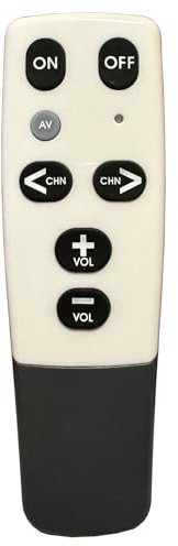 Telecomando universale per tutte le TV, Telecomando infrarosso a pulsante grande, telecomando per anziani smart tv Configurazione semplice
