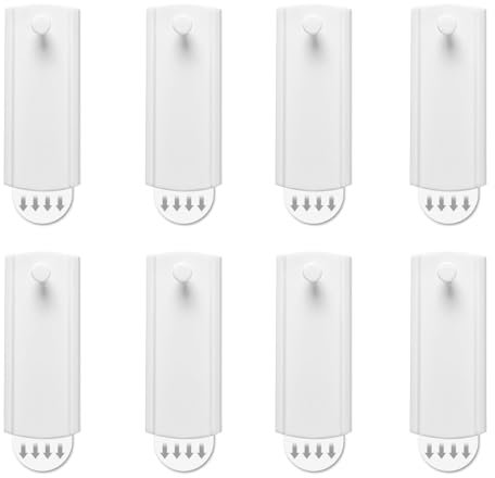KLEHOPE Colgador Cuadros 8 Piezas Clavos Pared sin Taladro, Blanco, Colgar Cuadros sin Agujeros, para Pasillo, Salón, Dormitorio, Ganchos para Colgar Cuadros
