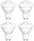TobeBright LED Smart Motion Light Bulbs, GU10 PIR Light Sensor Bulb 5W, Cool White 6000K, Auto On/Off LED Security Light Lamp for Stairs, Garage, Corridor, Walkway, Yard, Hallway, Patio (4 Pack)