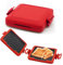 GETBSTOOP Microwave Toastie Maker, Microwave Toastie Breakfast Sandwich Maker Non-stick, Microwave Toastie Sandwich Maker and Grill Heatwave Technology for Bread Sandwich-Red