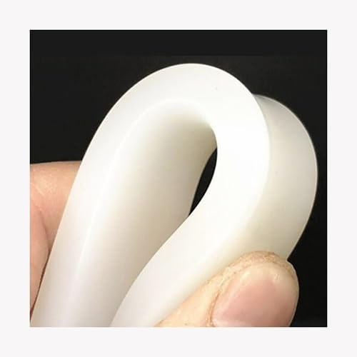 IkErna Fogli Di Silicone Bianco, Solido Silicone Gomma Guarnizione Di Tenuta ad Alta Temperatura Resistente Antiscivolo e Impermeabile/3.0M/10Mm * 40Mm