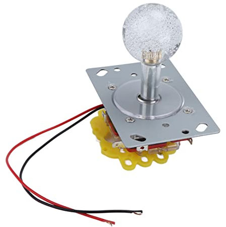 Fdit Strong Springs Arcades Joystick, Multiple Colour Lighting Sensitive Control Tool for Remote Game Machine and Arcades Lovers