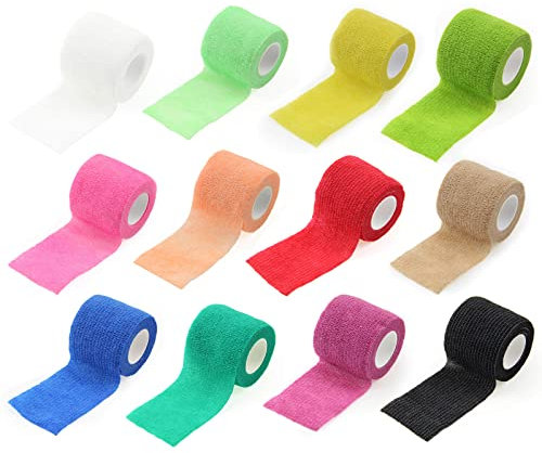 pumpumlia Haustier-Wundverband, Klebebandage, Tierärzte, für Hunde, Tierärzte, für Pferde, Knöchelverstauchungen, 12 Stück