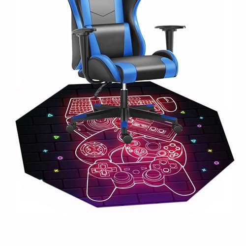 YKWLKJ Office Desk Chair Mat with Anti-Slip Backing, Gaming Computer Chair Mats, Low Pile Carpet(A,180cm)