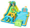 COSTWAY Inflatable Water Park, Giant Kids Bouncy Castle with Double Slides, Climbing Wall, Water Cannons, Obstacle Course, Splash Pool, Outdoor Blow Up Bounce House (without blower)