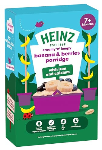 HEINZ Baby Food Banana and Berries Porridge 200g
