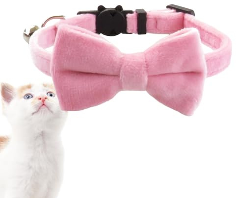 Hundehalsband mit Fliege, nicht reizendes Haustierhalsband für Hunde und | Katzen, Hundebekleidung, schönes Halsband für Zuhause, Hochzeit, Spazierengehen, Reisen, Fotografie