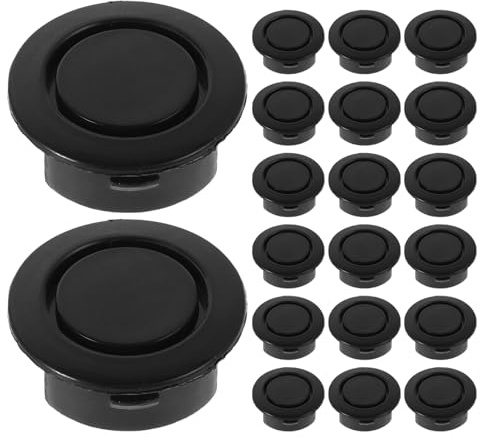 HORIALENCE 50 st. radarpluggar för stötfångare - plastlock för 25 mm-26 mm hål i främre och bakre stötfångare - universalplugg för bilar, lastbilar, svart