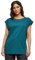 Urban Classics Damen Kurzarm T-Shirt Ladies Extended Shoulder Tee, Teal S