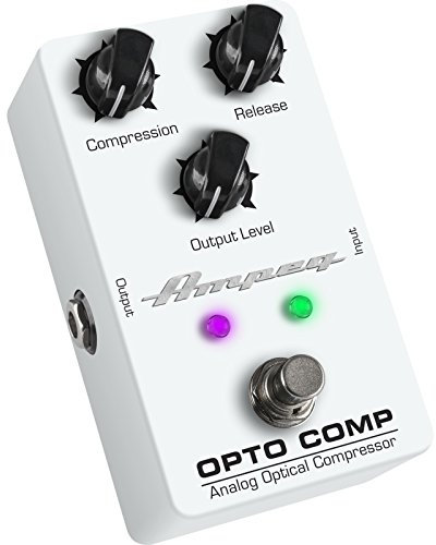 Ampeg Opto Comp Analoges optisches Kompressorpedal, Weiß